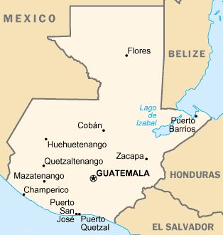 carte Guatemala