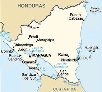 carte Nicaragua